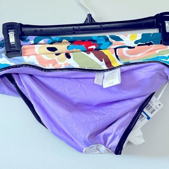 Anne Cole Women's Multicolor Fold-Over Printed-Waistband Bikini Bottoms XL NEW - Picture 8 of 11